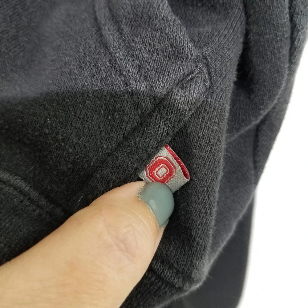 Ohio State Buckeyes Men’s Hoodie Sweatshirt Size XL Black Crimson & Gray - Picture 4 of 12